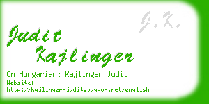 judit kajlinger business card